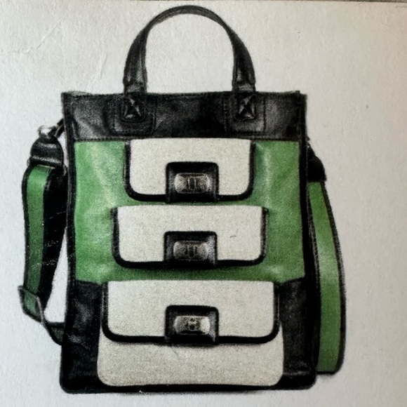 LOCKHEART satchel/Tote made of buttery soft leather and organization galore! NWT - Picture 5 of 6